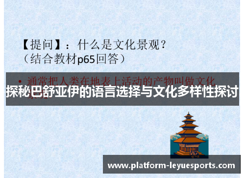 探秘巴舒亚伊的语言选择与文化多样性探讨 探秘巴舒亚伊的语言选择与文化多样性探讨